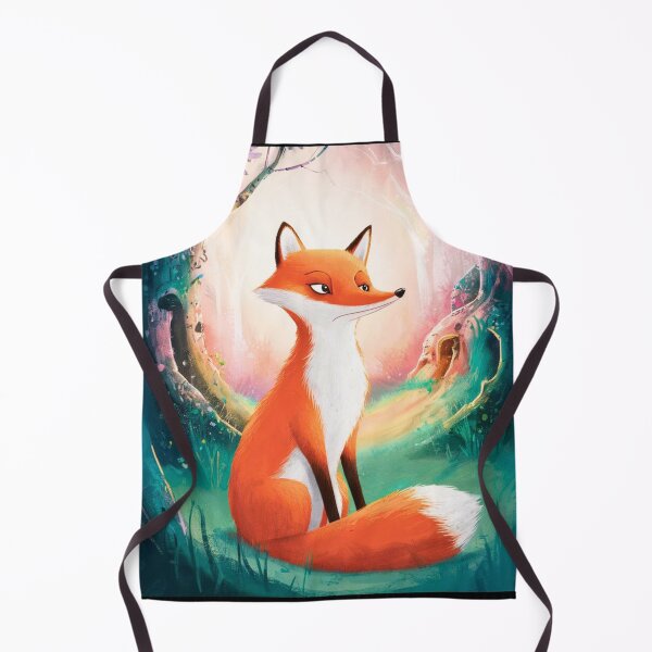 Item preview, Whimsical Fox. Fantasy cute fox, magical forest, enchanting woodland, vintage fox designed and sold by FoxVibes.