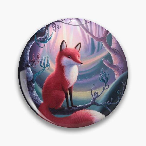 Item preview, Whimsical Fox. Fantasy cute fox, magical forest, enchanting woodland, vintage fox designed and sold by FoxVibes.