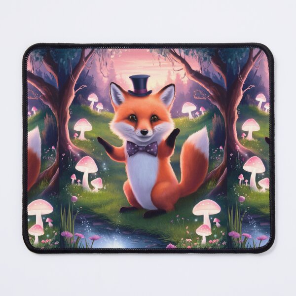 Item preview, Whimsical Fox. Fantasy cute fox, magical forest, enchanting woodland, vintage fox designed and sold by FoxVibes.