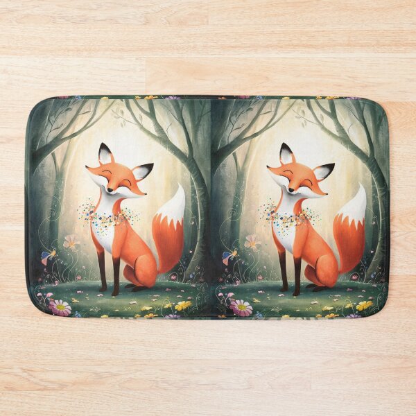 Item preview, Whimsical Fox. Fantasy cute fox, magical forest, enchanting woodland, vintage fox designed and sold by FoxVibes.