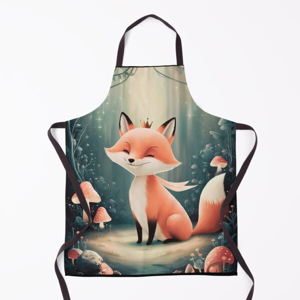 Item preview, Whimsical Fox. Fantasy cute fox, magical forest, enchanting woodland, vintage fox designed and sold by FoxVibes.