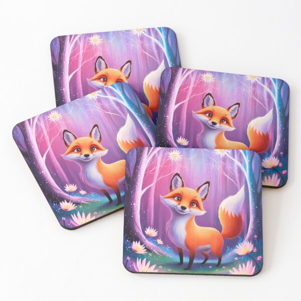 Item preview, Whimsical Fox. Fantasy cute fox, magical forest, enchanting woodland, vintage fox designed and sold by FoxVibes.