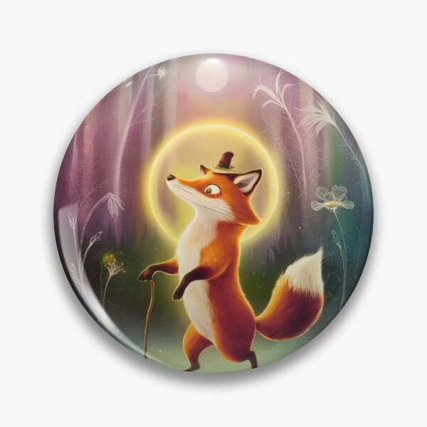 Item preview, Whimsical Fox. Fantasy cute fox, magical forest, enchanting woodland, vintage fox designed and sold by FoxVibes.