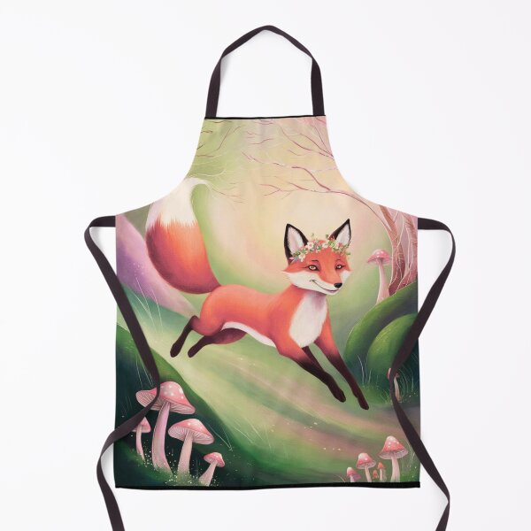 Item preview, Whimsical Fox. Fantasy cute fox, magical forest, enchanting woodland, vintage fox designed and sold by FoxVibes.