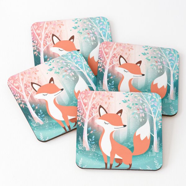 Item preview, Whimsical Fox. Fantasy cute fox, magical forest, enchanting woodland, vintage fox designed and sold by FoxVibes.