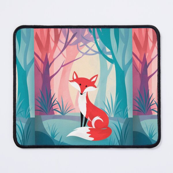 Item preview, Whimsical Fox. Fantasy cute fox, magical forest, enchanting woodland, vintage fox designed and sold by FoxVibes.