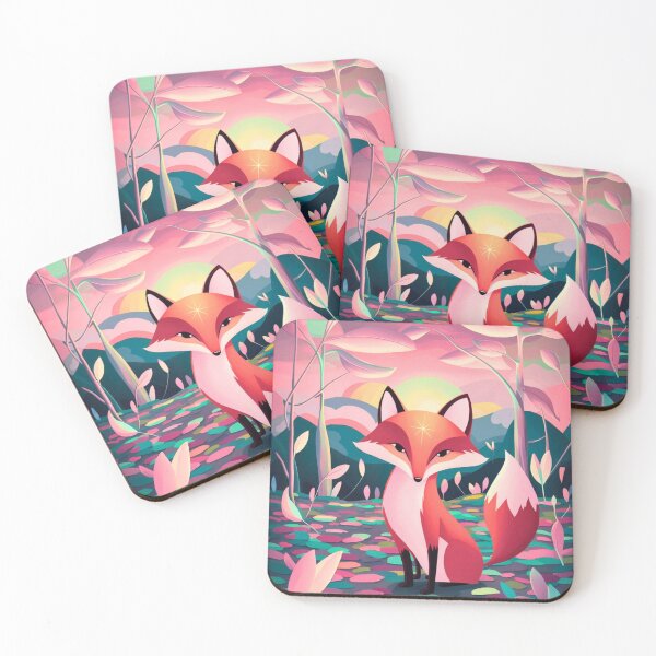 Item preview, Whimsical Fox. Fantasy cute fox, magical forest, enchanting woodland, vintage fox designed and sold by FoxVibes.