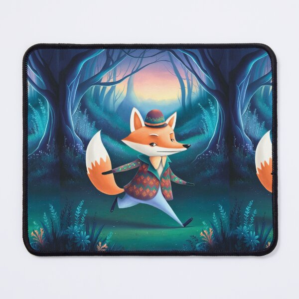 Item preview, Whimsical Fox. Fantasy cute fox, magical forest, enchanting woodland, vintage fox designed and sold by FoxVibes.