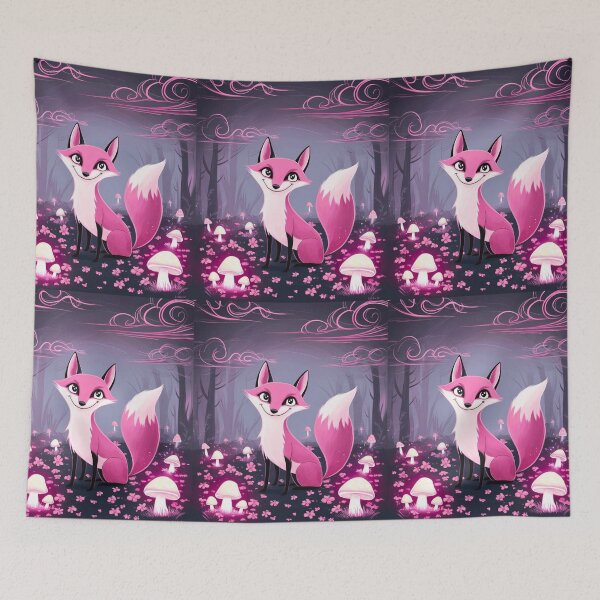Item preview, Whimsical Fox. Fantasy cute fox, magical forest, enchanting woodland, vintage fox designed and sold by FoxVibes.