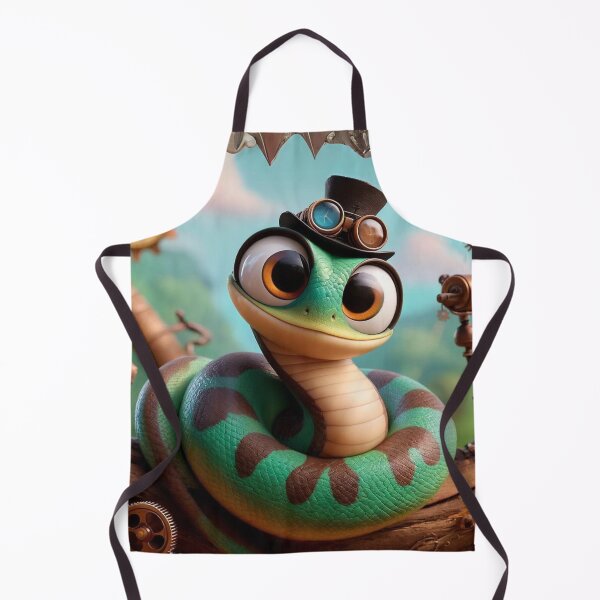 Item preview, Steampunk Antiguan Racer Snake designed and sold by Sillytoe.