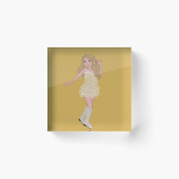 Item preview, The Eras Tour Fearless gold dress with OG Fearless curls designed and sold by craftthopper.