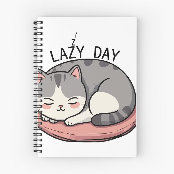 Item preview, Sleeping cat lazy day designed and sold by OlvadDesigns.