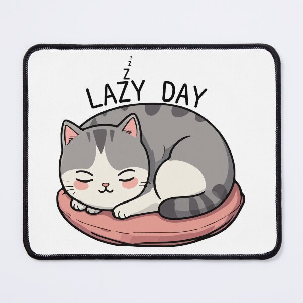 Item preview, Sleeping cat lazy day designed and sold by OlvadDesigns.