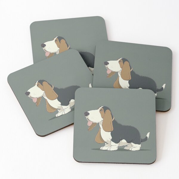 Item preview, Basset Hound | Anime style designed and sold by ComicsFactory.