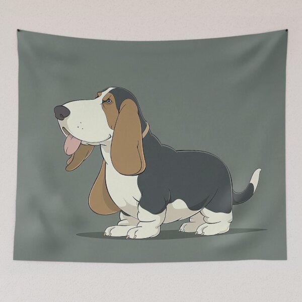 Item preview, Basset Hound | Anime style designed and sold by ComicsFactory.
