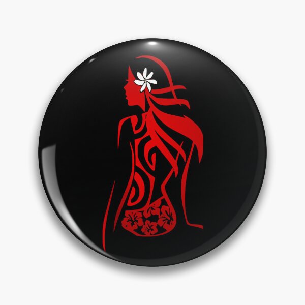 Item preview, VIRGO - Zodiac (red - Polynesian style) designed and sold by Nesian-Tahiti.