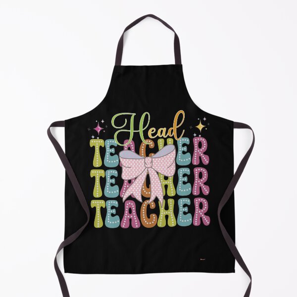 Item preview, Head Teacher, Teacher Coquette Bow Colorful Head Teacher Design designed and sold by Raise2Shine.