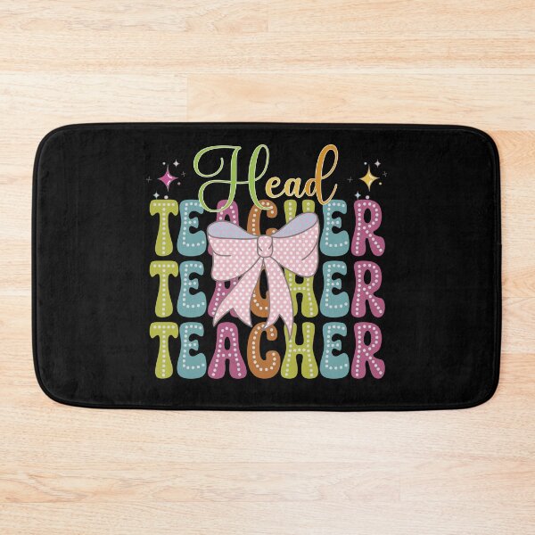 Item preview, Head Teacher, Teacher Coquette Bow Colorful Head Teacher Design designed and sold by Raise2Shine.