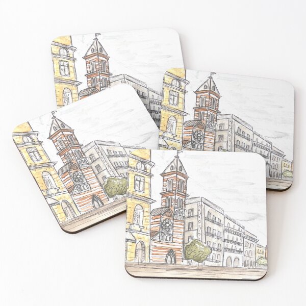 Item preview, Rome Street Perspective Watercolor Illustration designed and sold by kriti130.