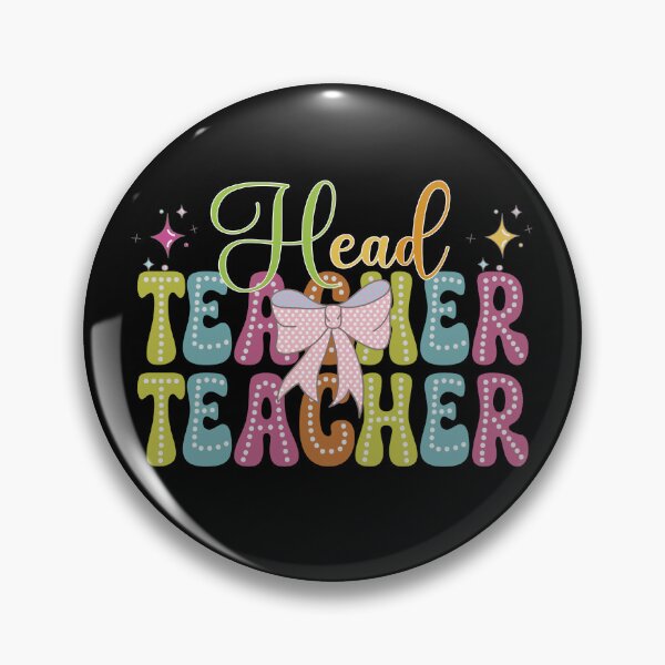 Item preview, Head Teacher, Teacher Coquette Bow Colorful Head Teacher Design designed and sold by Raise2Shine.
