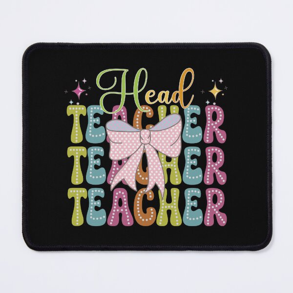 Item preview, Head Teacher, Teacher Coquette Bow Colorful Head Teacher Design designed and sold by Raise2Shine.