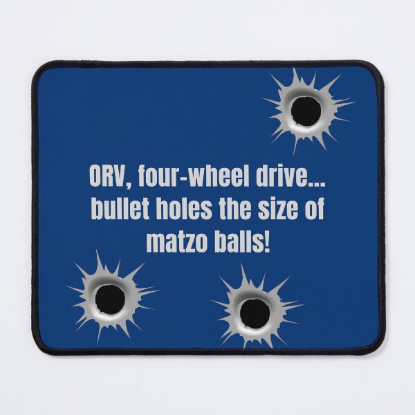 Item preview, Bullet Holes Matzo Balls Design designed and sold by StargirlsPop.