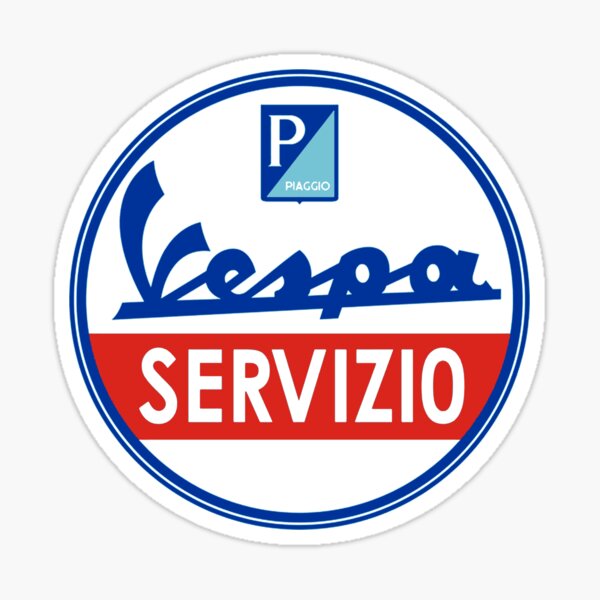 ITALIAN SCOOTER Service sign Sticker
