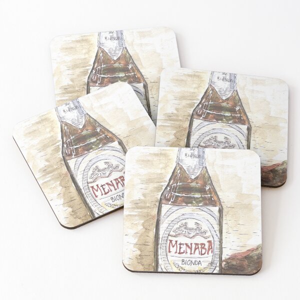 Item preview, Menabrea Beer Watercolor Illustration designed and sold by kriti130.