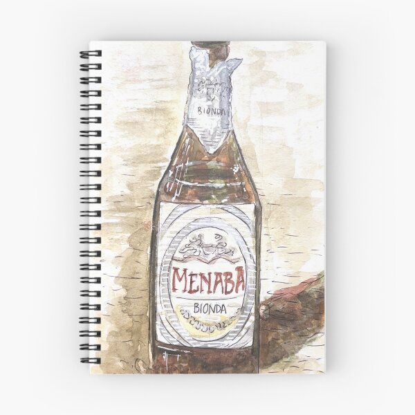 Item preview, Menabrea Beer Watercolor Illustration designed and sold by kriti130.
