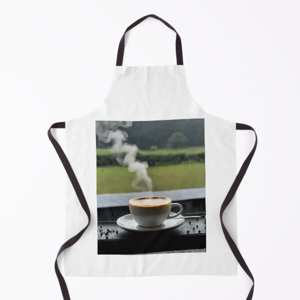 Aperçu de l'œuvre Un café au lait fumant pendant la pluie créée et vendue par Sijtipat.