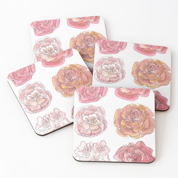 Item preview, Roma Rose Garden Watercolor Illustration designed and sold by kriti130.