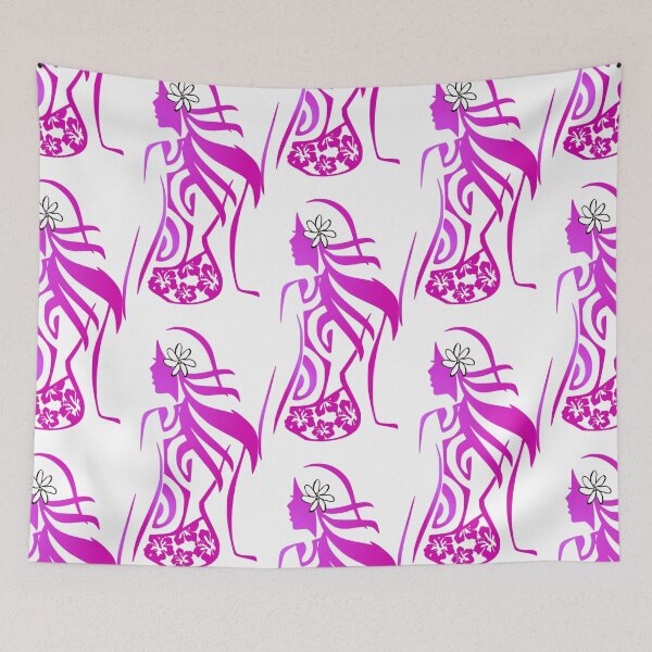 Item preview, VIRGO - Zodiac (purple - Polynesian style) designed and sold by Nesian-Tahiti.