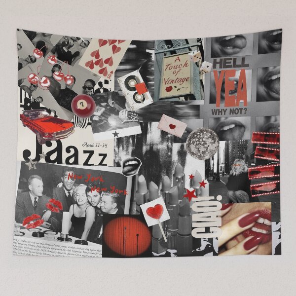 Item preview, Red Cool Girl Collage designed and sold by Alexandra Jones.