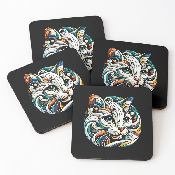 Item preview, Vibrant Artistic Cat designed and sold by Taans-Creation.