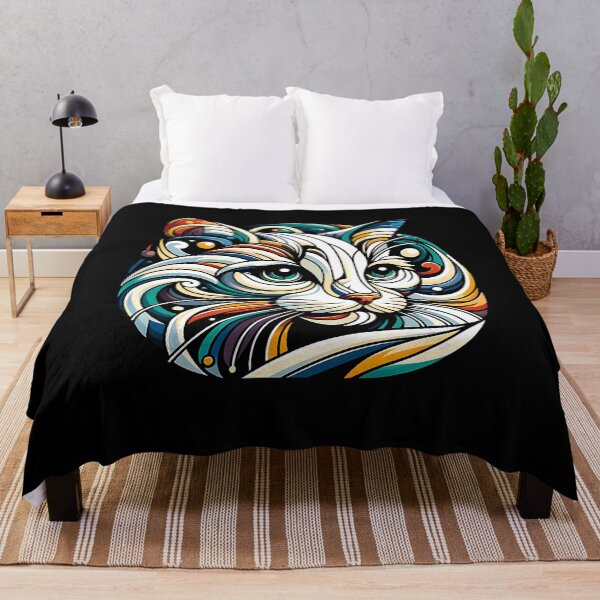 Item preview, Vibrant Artistic Cat designed and sold by Taans-Creation.