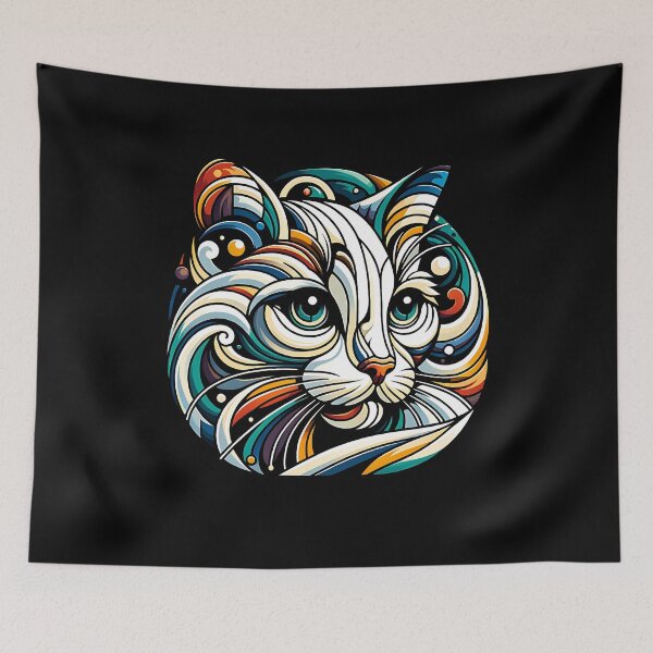 Item preview, Vibrant Artistic Cat designed and sold by Taans-Creation.