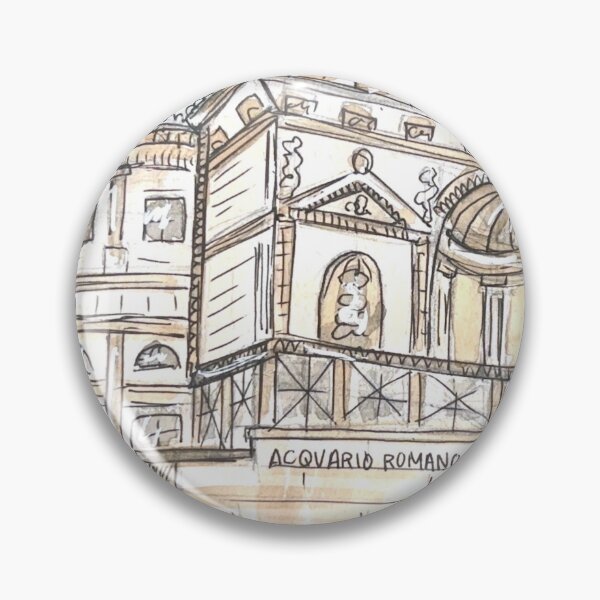 Item preview, Acquario Romano Watercolor Illustration designed and sold by kriti130.