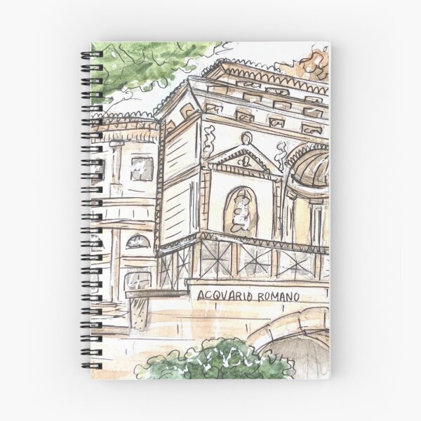 Item preview, Acquario Romano Watercolor Illustration designed and sold by kriti130.