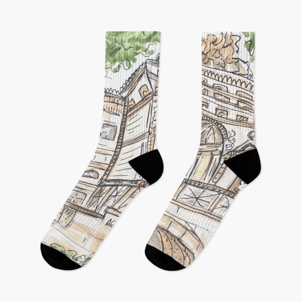 Item preview, Acquario Romano Watercolor Illustration designed and sold by kriti130.