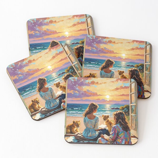 Item preview, Lion Cubs Watch a Bible Study in Paradise  designed and sold by IvaRenee.
