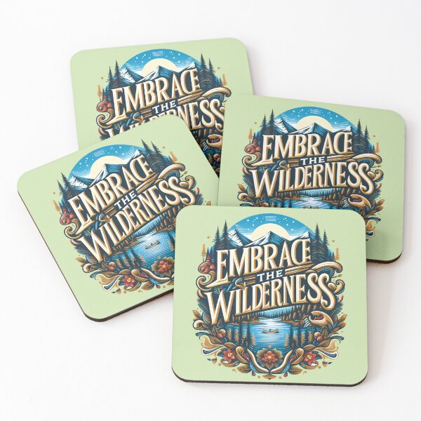 Item preview, Embrace the Wilderness, typography designed and sold by maxmaj.