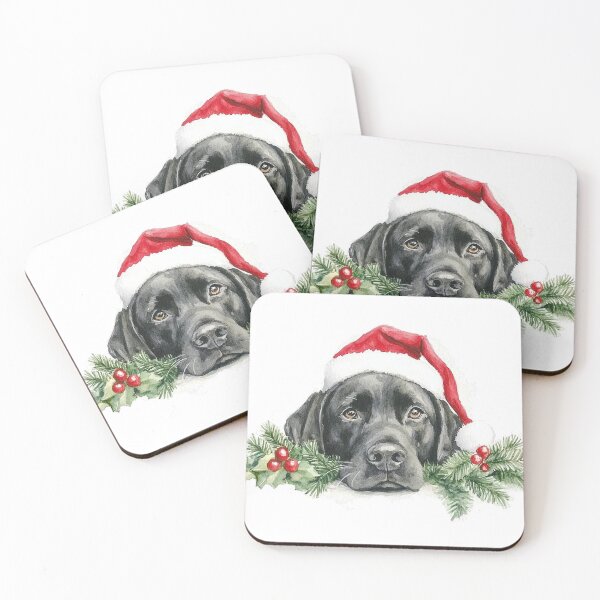 Item preview, Labrador Retriever in Santa Hat designed and sold by Boddicca.