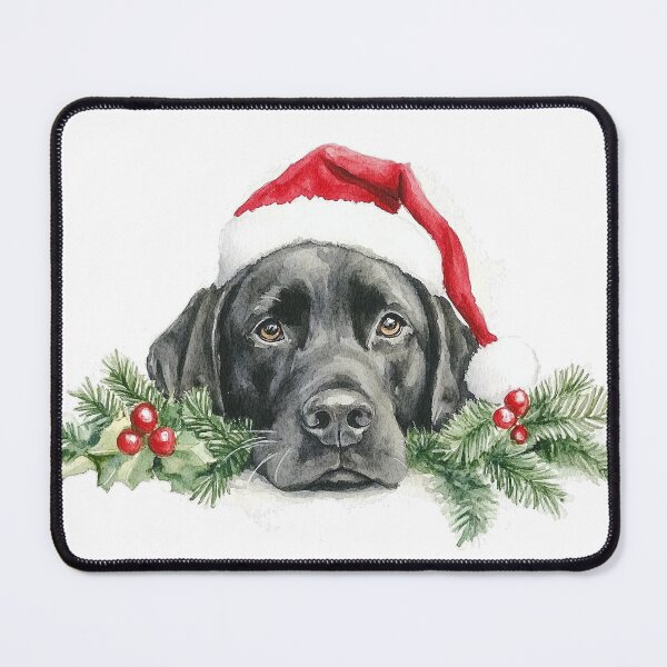 Item preview, Labrador Retriever in Santa Hat designed and sold by Boddicca.