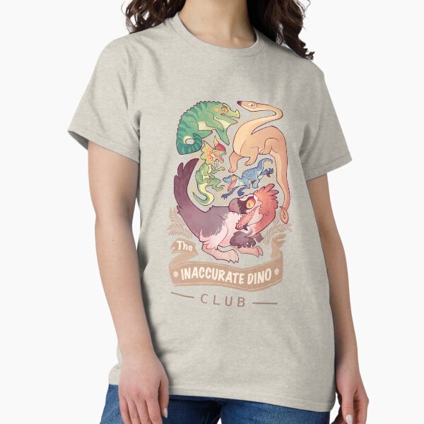 Item preview, The inaccurate dino club in light beige designed and sold by Colordrilos.