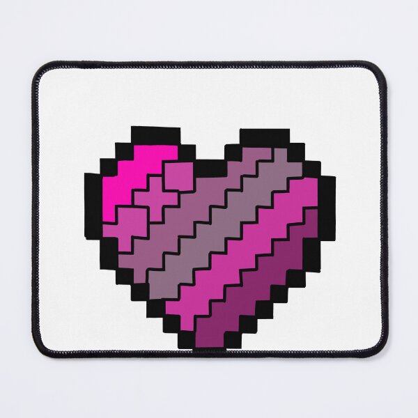 Item preview, Purple heart shape pixel art designed and sold by Giopi.