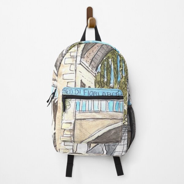 Item preview, Campo Di Fiori Arch Way Watercolor Illustration designed and sold by kriti130.