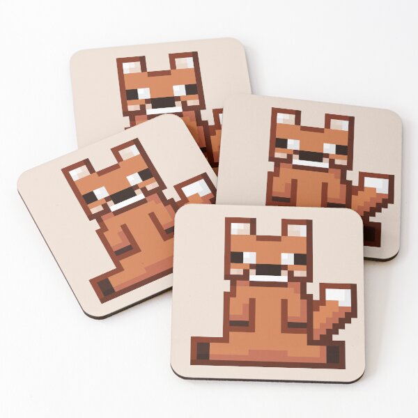 Item preview, Minecraft Fox Pixel Art designed and sold by PixelArtHeaven.