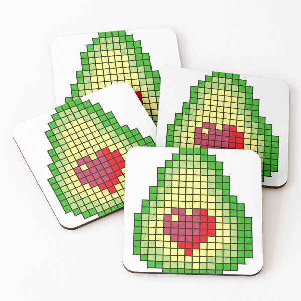 Item preview, Pixel art in avocado shape  designed and sold by Giopi.