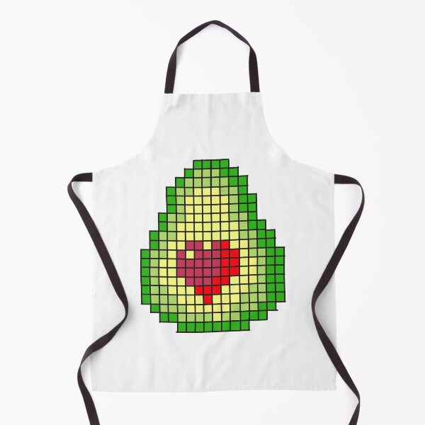 Item preview, Pixel art in avocado shape designed and sold by Giopi.