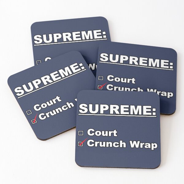 Item preview, Supreme: Court vs Crunch Wrap designed and sold by KrudeKraft.